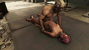 폴아웃 4: BDSM에서 핑크머리 캐릭터와 함께하는 어두운 판타지 탐구